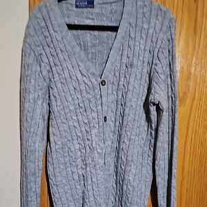 Polo Ralph Lauren Gray Cable Knit Cardigan